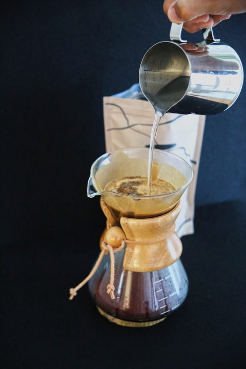 Cafetera manual con filtro