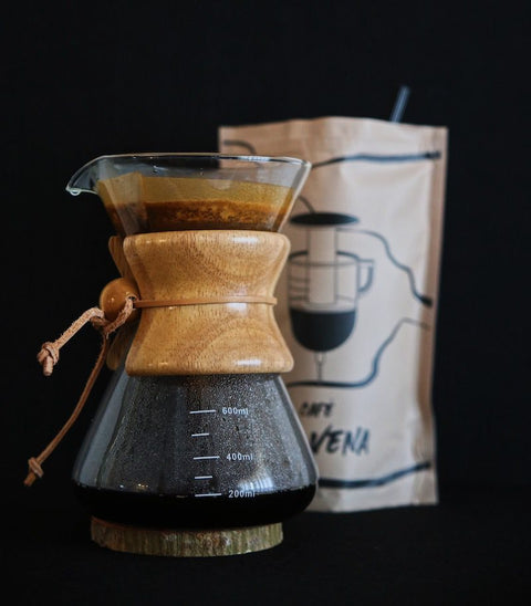 Cafetera manual con filtro