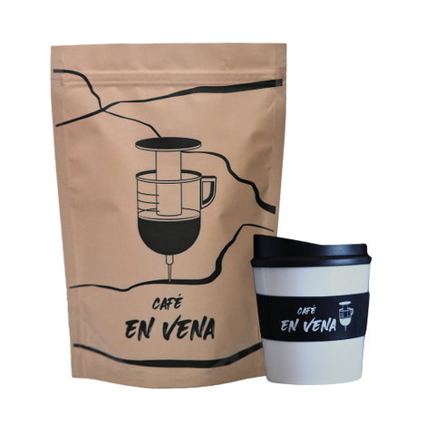 Café en Vena + Taza para llevar
